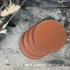 Glassbrikker - 4 stk Brun