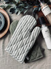 Grillhanske - Quilt Salvie stripet
