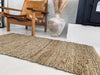 Gulvteppe i olivenskinn og jute / badematte – 70x140 cm