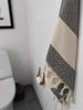 Hamam badehåndkle – Diamond svart – 90×180