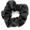 Hårelastikk - Scrunchie svart lær