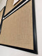 Hessian opslagstavle m. Sort Træramme – 60x40 - VIAMAJA.DK