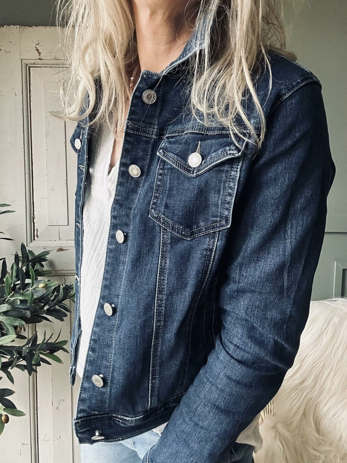 Jakke Denim dark - VIAMAJA.DK