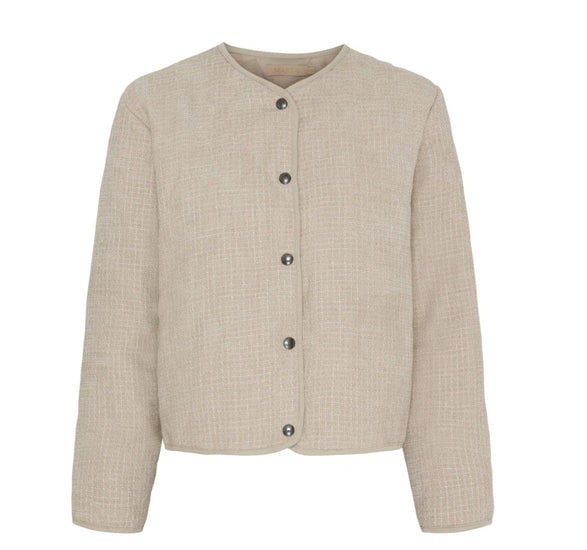 Jakke Quilt beige - VIAMAJA.DK