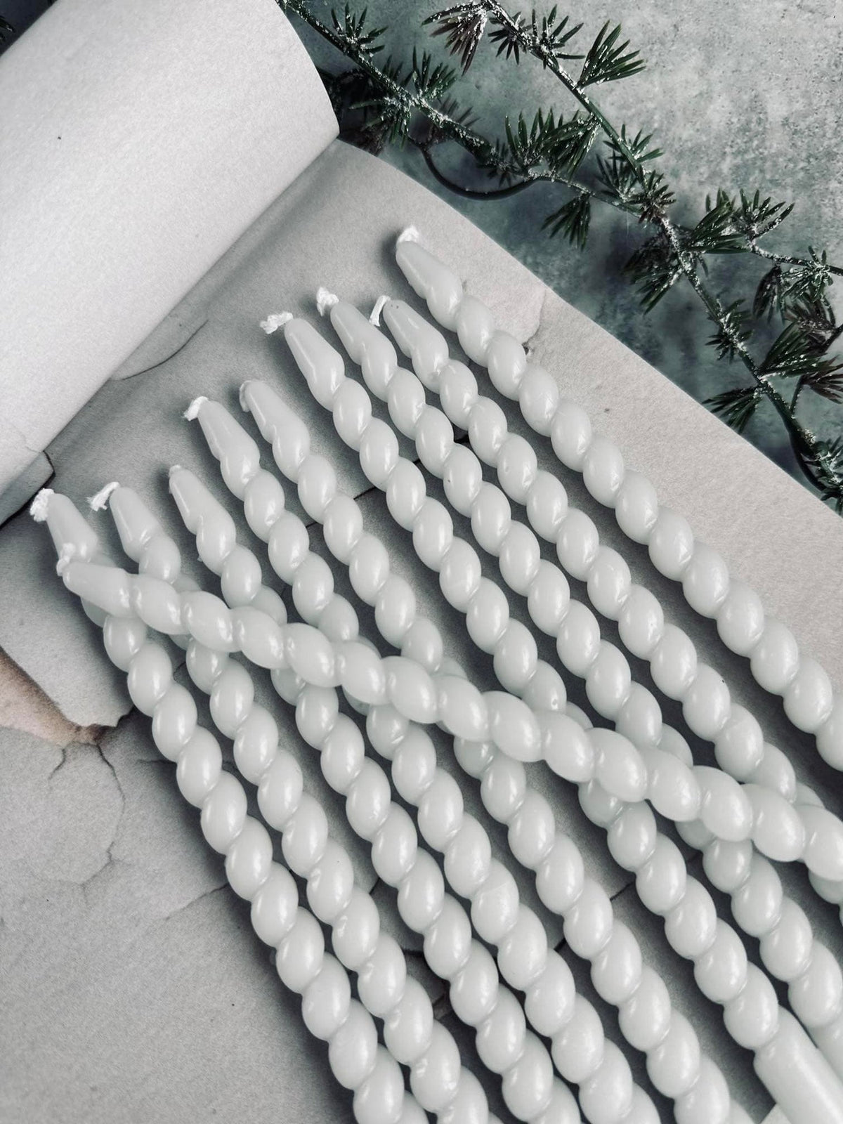 Kertelys 10 stk - Snoet Grå - VIAMAJA.DK