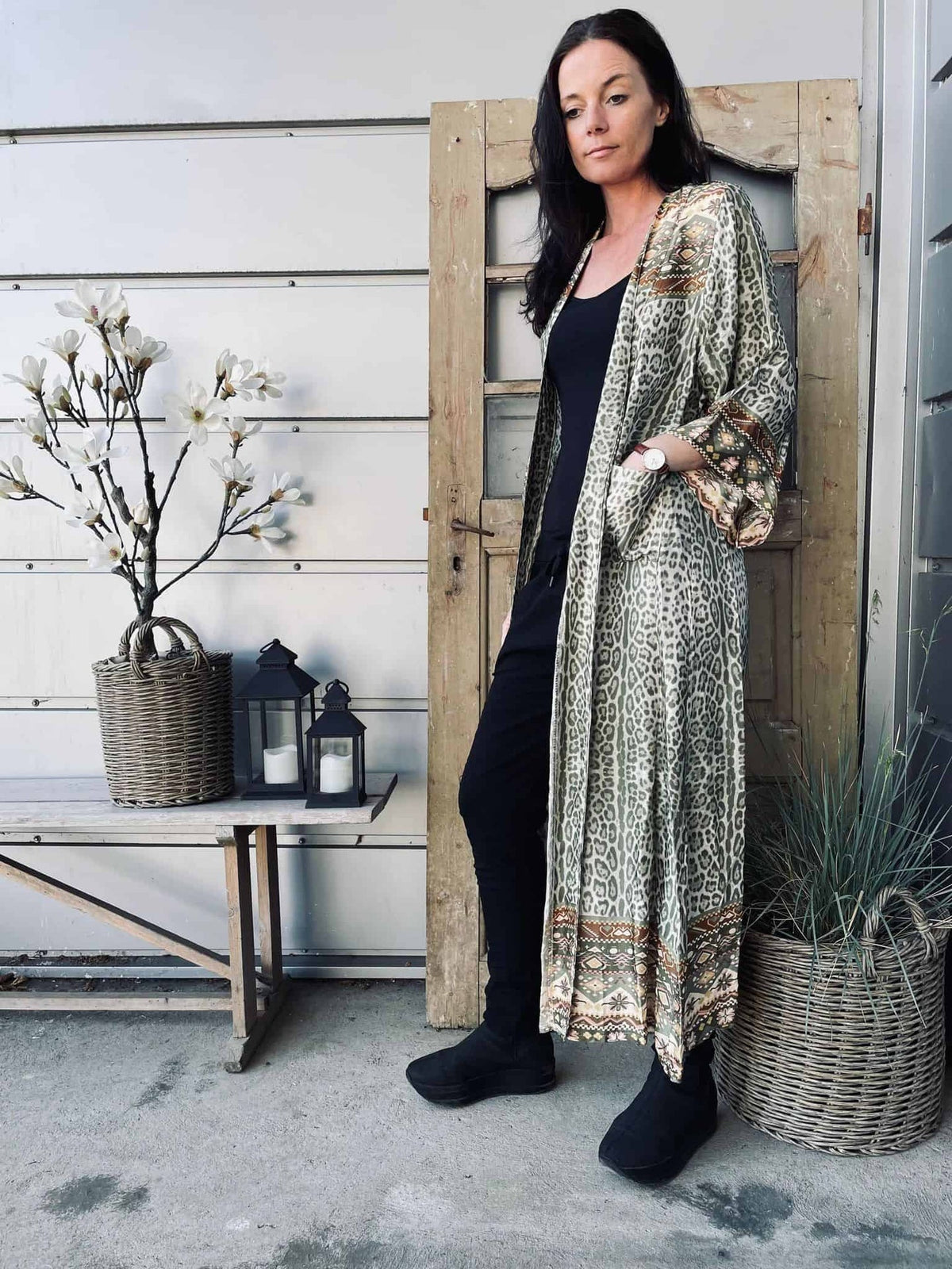 Kimono - Grøn - VIAMAJA.DK