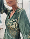 Kjole – Green / gold - VIAMAJA.DK