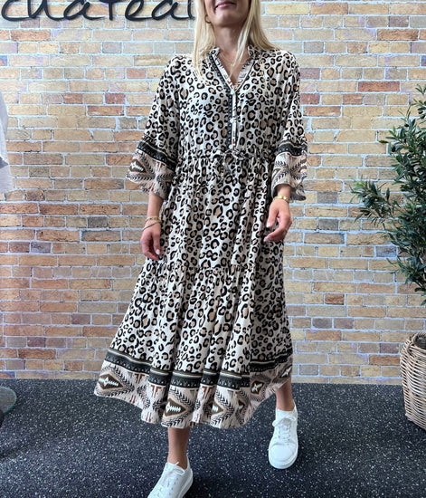 Kjole Leopard - VIAMAJA.DK