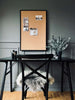 kork oppslagstavle med svart ramme – 60x90