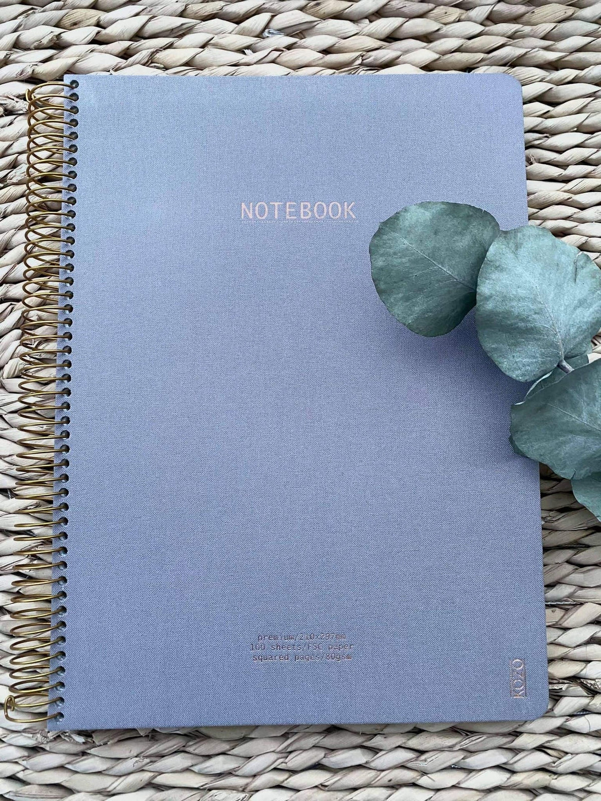 KOZO Notebook A4 – Dusty Grey - Ternet - VIAMAJA.DK