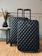 Kuffert sæt af 2 stk - Black Quilted - VIAMAJA.DK