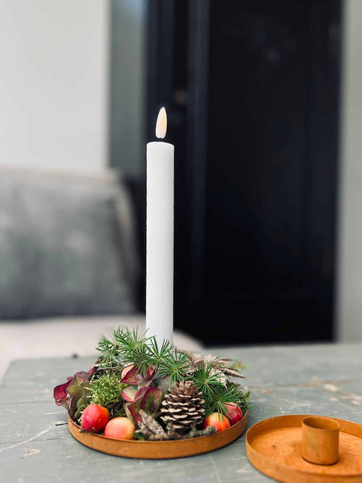 Lysestage Rust – dia 14cm - VIAMAJA.DK