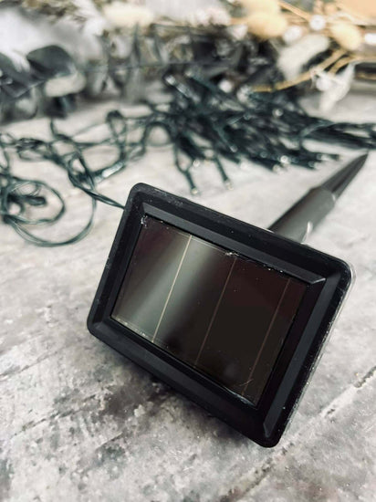 Lyskæde med solceller - Ekstra kraftig med 100 led lys - VIAMAJA.DK