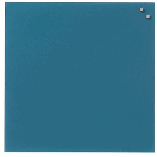 Magnetisk Glastavle - petroleumsblå 45x45 - VIAMAJA.DK