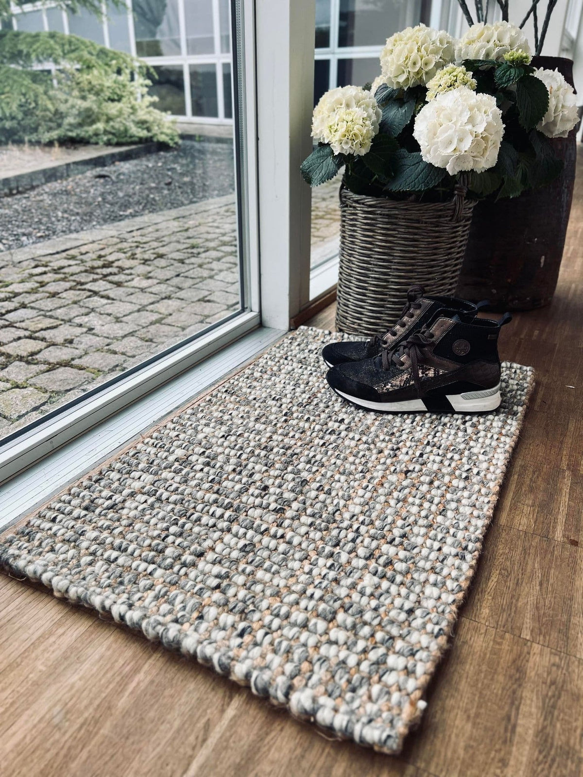 Måtte i jute og uld - 60x90cm - VIAMAJA.DK