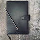 Notesbog - Sort Skind VIAMAJA A5 - VIAMAJA.DK