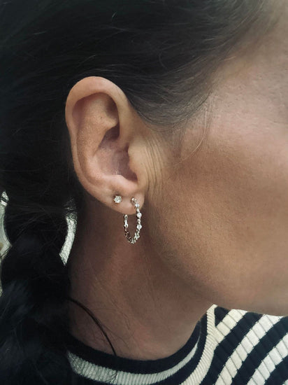 Øreringe Celine Silver 18K forgyldt - VIAMAJA.DK