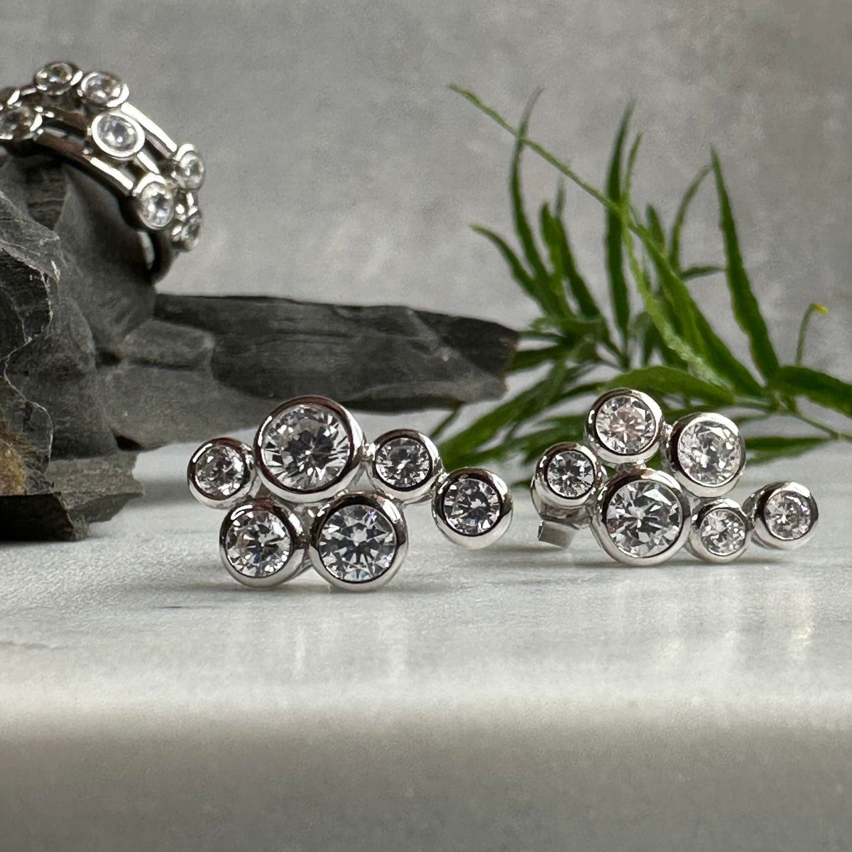 Øreringe Miriam Clear - Sterling Silver - VIAMAJA.DK