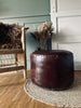 Puff med glatt topp - Brown