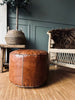 Puff med glatt topp - Cognac