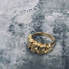 Ring - forgylt i kjede-look