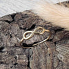 Ring m. Evighetstegn - Gullbelagt