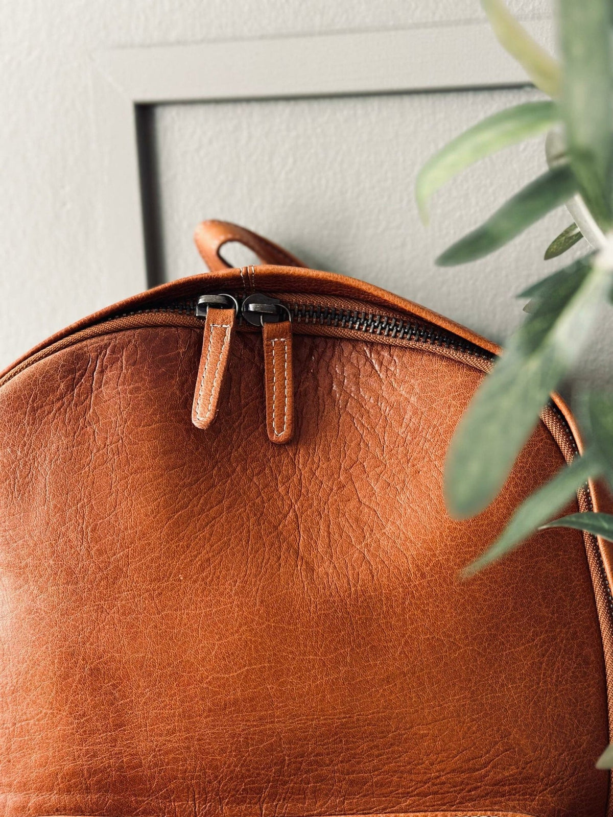 Rygsæk Cognac leather - VIAMAJA.DK