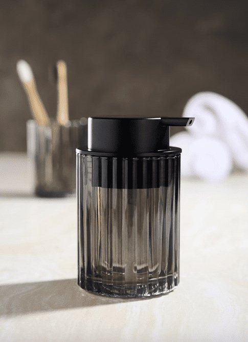 Sæbedispenser - Røgfarvet glas - VIAMAJA.DK