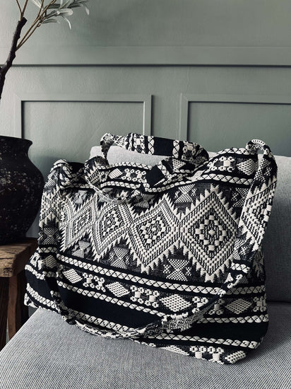 Shopper Black boheme – Perfekt til yoga - VIAMAJA.DK