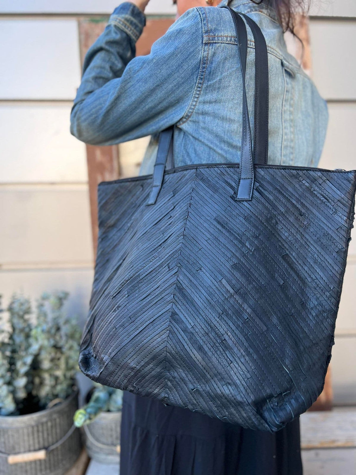 Shopper - BLACK VIOLET - VIAMAJA.DK