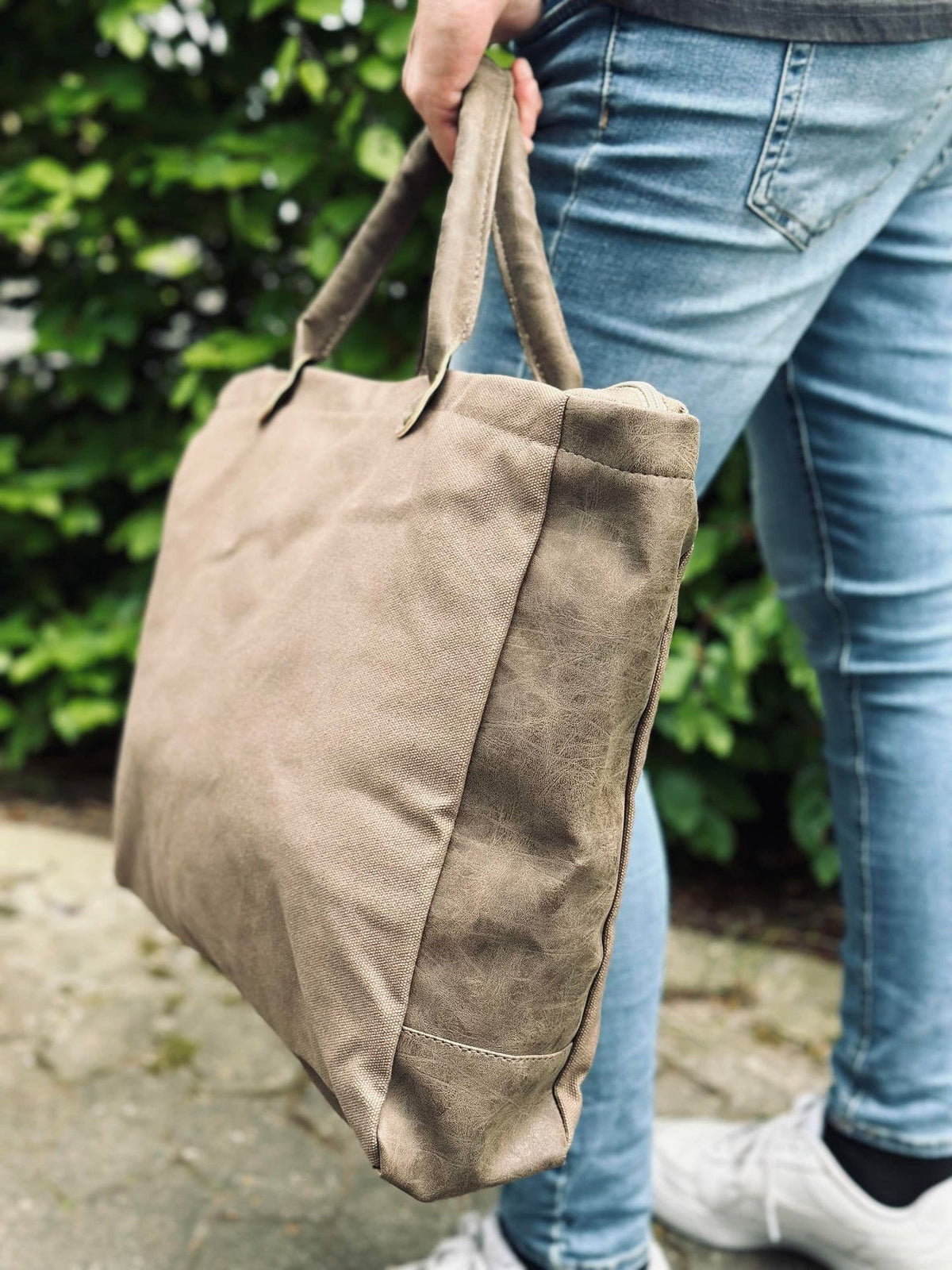 Shopper - Brown kanvas - VIAMAJA.DK