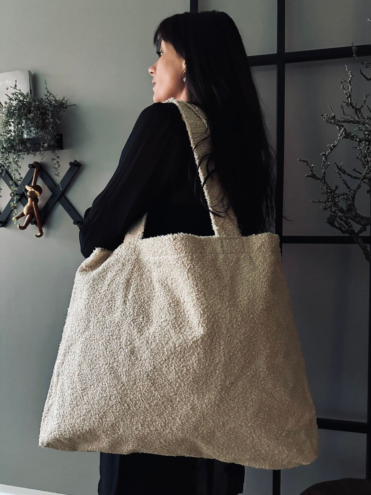 Shopper Creme plys - VIAMAJA.DK