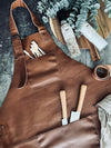 Skinnforkle – Cognac buffelskinn