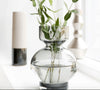 Vakker Lowa-vase i røykfarget glass