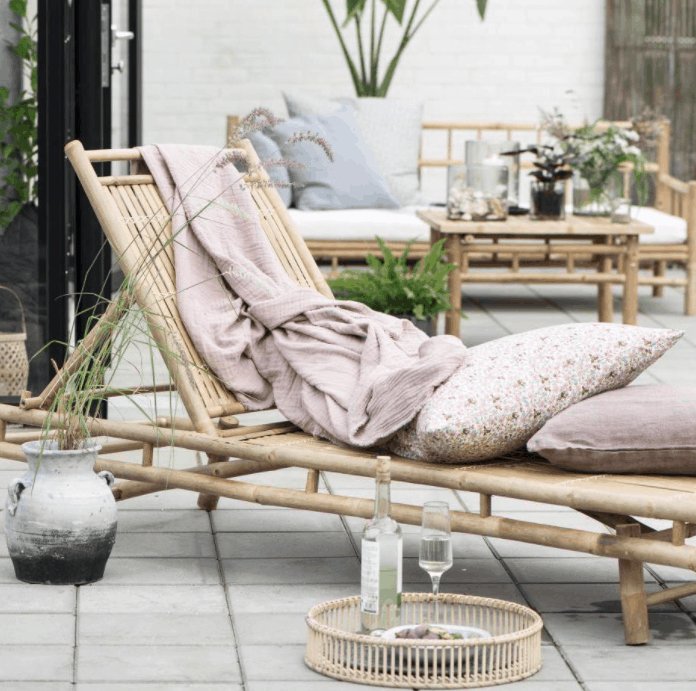 Solvogn / daybed i Bambus - VIAMAJA.DK