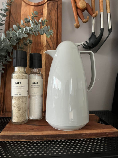 Termokande 1 Liter - Lys grå - VIAMAJA.DK
