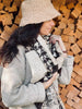 Skjerf - patchwork brown