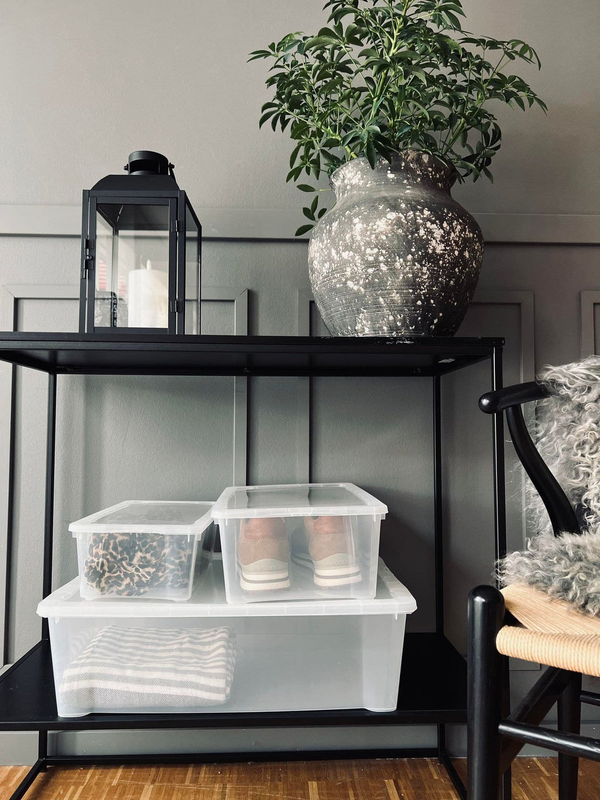 Transparent kasse med låg - Large - VIAMAJA.DK