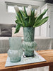Vase 26 cm munnblåst glass – Grønn