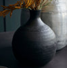Vase i aluminium - håndlaget mønster - liten