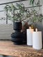 Vase i sort glas - VIAMAJA.DK